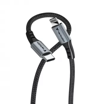 Verbatim Sync & Charge kabelis USB-C uz Lightning 120 cm, 1.2 m, Lightning, USB C, vīriešu, vīriešu, melns
