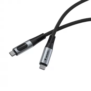 Verbatim Sync & Charge USB-C uz USB-C 100W Displejs 1,2 m
