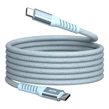 Verbatim Sync & Charge Magnetic kabelis - 60W USB-C uz USB-C 120 cm Zils