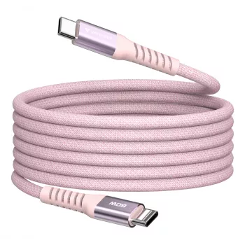 Verbatim Sync & Charge Magnetic kabelis - 60W USB-C uz USB-C 120 cm Rozā