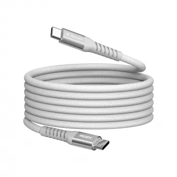 Verbatim Sync & Charge Magnetic Cable - 100W USB-C uz USB-C 120 cm Pelēks