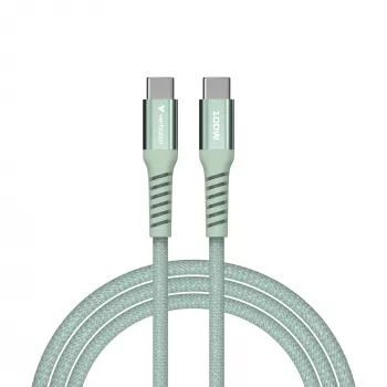 Verbatim Sync & Charge Magnetic kabelis - 100W USB-C uz USB-C 120 cm Zaļš