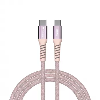 Verbatim Sync & Charge Magnetic Cable - 100W USB-C uz USB-C 120 cm Rozā