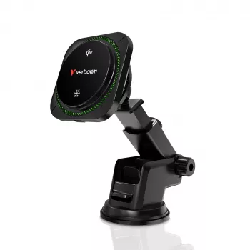 Verbatim Charge 'n' Drive Qi2 Magnētiskais bezvadu auto lādētājs RGB