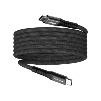Verbatim Sync & Charge Magnetic kabelis - 100W USB-C uz USB-C 120 cm Melns