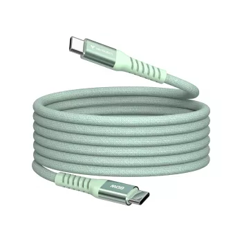 Verbatim Sync & Charge magnētiskais kabelis - 60W USB-C uz USB-C 120 cm zaļš