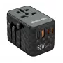 Verbatim UTA-05 65W GaN III Universāls Ceļojumu Adapters ar 2 x USB-C PD & QC 4+ & 2 x USB-A portiem