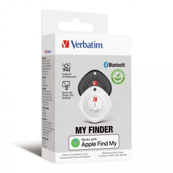 Verbatim MYF-02 Bluetooth priekšmetu meklētājs 2 iepakojumā Melns/Balts