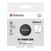Verbatim My Finder Coin — Bluetooth izsekotājs atslēgām, somām, melns, IP66, CR2032