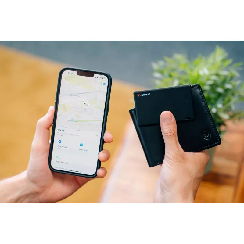 Verbatim My Finder Card Bluetooth atradējs 1 iepakojums Melns