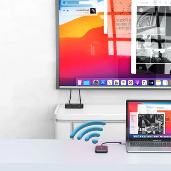 Verbatim Share My Screen 1080p USB-C Bezvadu Displeja Adapteris ar Hub WDA-01
