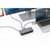 Verbatim CDS-15 vadu USB 3.2 Gen 1 (3.1 Gen 1) Type-C dokstacija, melna, pelēka