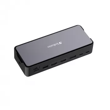 Verbatim CDS-15SSD dokstacija ar 256 GB SSD, USB 3.2 Gen 1 Type-C, melna, pelēka