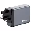 Verbatim GNC-100 GaN lādētājs 100W ar 2 x USB-C PD 100W / 1 x USB-C PD 65W / 1 x USB-A QC 3.0 (ES/UK/US)