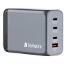 Verbatim GNC-240 GaN lādētājs 240W ar 1 x USB-C 140W / 1 x USB-C 100W / 1 x USB-C 65W / 1 x USB-A QC 3.0 (ES/UK/US)