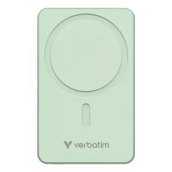 Verbatim Charge 'n' Go Essentials Magnētiskais bezvadu barošanas bloks 10000 mAh Zaļš