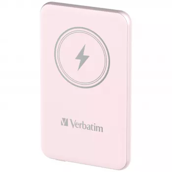 Verbatim Charge 'n' Go magnētiskais bezvadu barošanas bloks 5000mAh Rozā