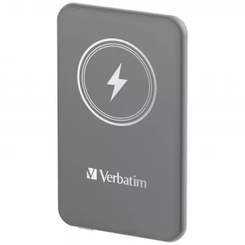 Verbatim Charge 'n' Go magnētiskais bezvadu barošanas bloks 5000mAh Pelēks