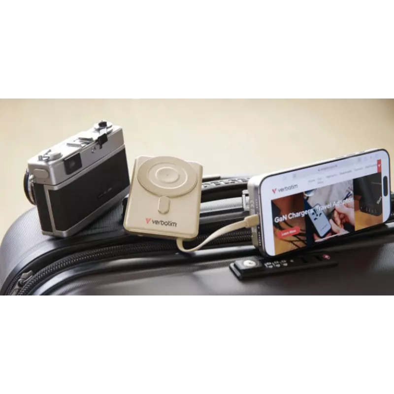 Verbatim Charge'n'Go 2C Power Bank 5000 mAh Zelts