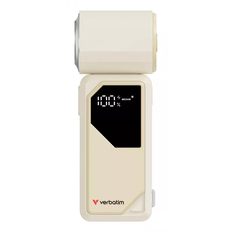 Verbatim Cool'n'Go AirJet Rokas Ventilators Balts/Sudrabs