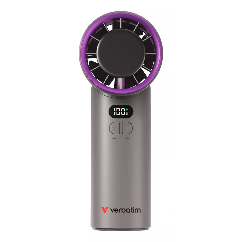 Verbatim Cool'n'Go IceTouch Rokas Ventilators Pelēks/Violets