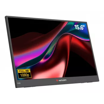 Verbatim Portable 15.6 inch FHD Monitor LIGHT, 39.6 cm, LCD, 1920 x 1080 pikseļi, Full HD, 16:9, 10 ms