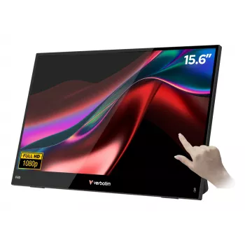 Pārnēsājamais monitors Verbatim 15.6 collu FHD Skārienjūtīgais LCD 1920 x 1080