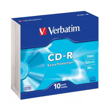Verbatim CD-R Extra Protection 700 MB 52x 10 gab.