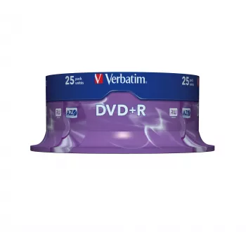 Verbatim VB-DPR47S2A, DVD+R, 120 mm, vārpsta, 25 gab., 4.7 GB