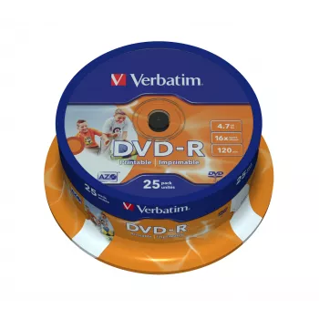 Verbatim 43538 DVD-R disks 4.7 GB 25 gab. spolē
