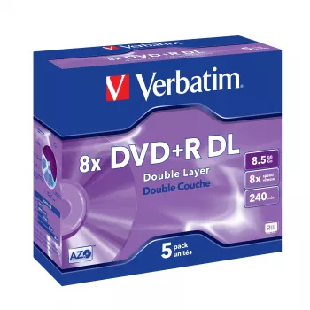 DVD+R DL Verbatim VB-DPD55JC 8.5 GB 5 gab.