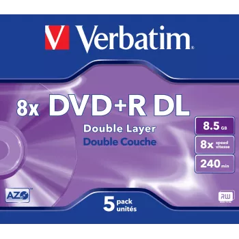 DVD+R DL Verbatim VB-DPD55JC 8.5 GB 5 gab.