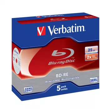 Verbatim 43615 Blu-Ray pārrakstāms disks BD-RE 25 GB 5 gab.