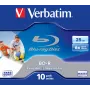 Verbatim BD-R SL 25GB 6x Printable 10 gab. Jewel Case