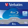 Verbatim 43715 Blu-Ray disks BD-R 25 GB 5 gab.