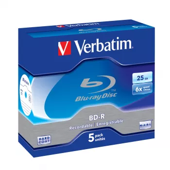 Verbatim 43715 Blu-Ray disks BD-R 25 GB 5 gab.