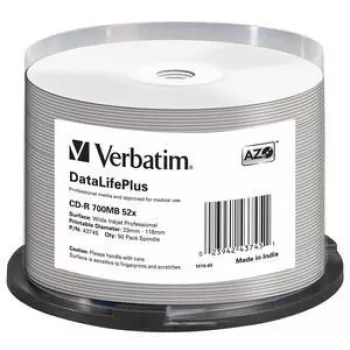 Verbatim CD-R 52x DataLifePlus 700 MB 50 gab.