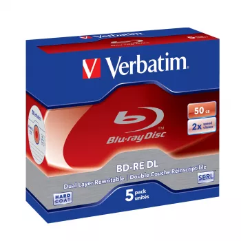 Verbatim BD-RE DL 50GB 2 x 5 paka Jewel Case 5 gab.