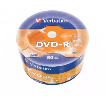 Verbatim DVD-R Matt Silver 50 disku spoles iepakojums