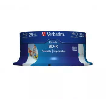 Verbatim 43811 BD-R Blu-Ray disks 25 GB 25 gab. vārpsta