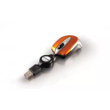 Verbatim Go Mini optiskā pele USB Type-A 1000 DPI, oranža