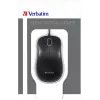 Verbatim 49024 klusā optiskā pele, labā roka, USB-A, 1000 DPI