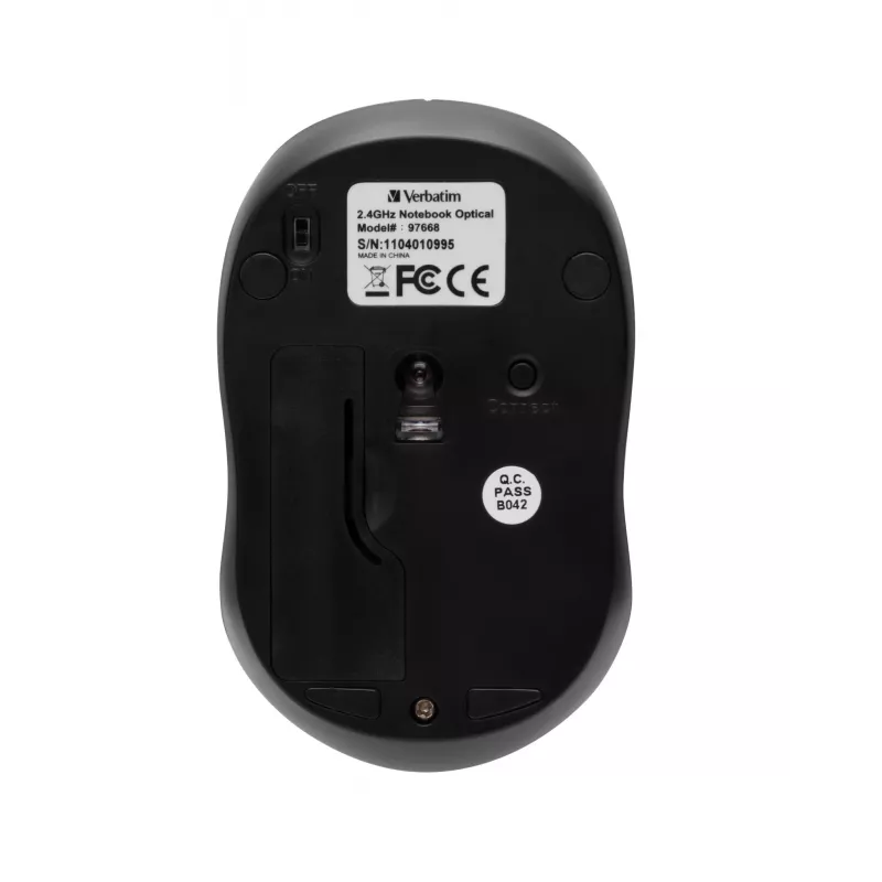 Verbatim Go Nano pele RF Bezvadu Ambidextrous 1600 DPI