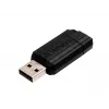 Verbatim PinStripe USB zibatmiņa 128 GB - Melna