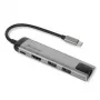 Verbatim 49141 USB-C daudzportu centrmezgls / dokstacija, melns, sudrabs
