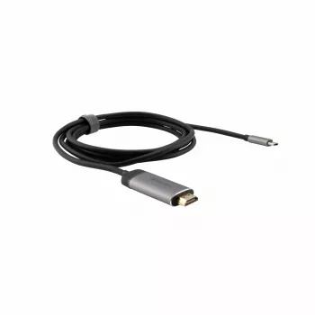 Verbatim 49144 video kabeļa adapteris 1.5 m USB Type-C HDMI Melns, Sudrabs