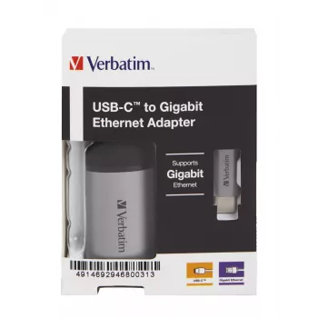 Verbatim 49146 USB-C dokstacija / portu replikators, melns, sudrabs