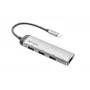 Verbatim USB-C Multiport Hub, 4x USB 3.2 Gen 1, pelēks, alumīnijs/plastmasa, 0.15 m