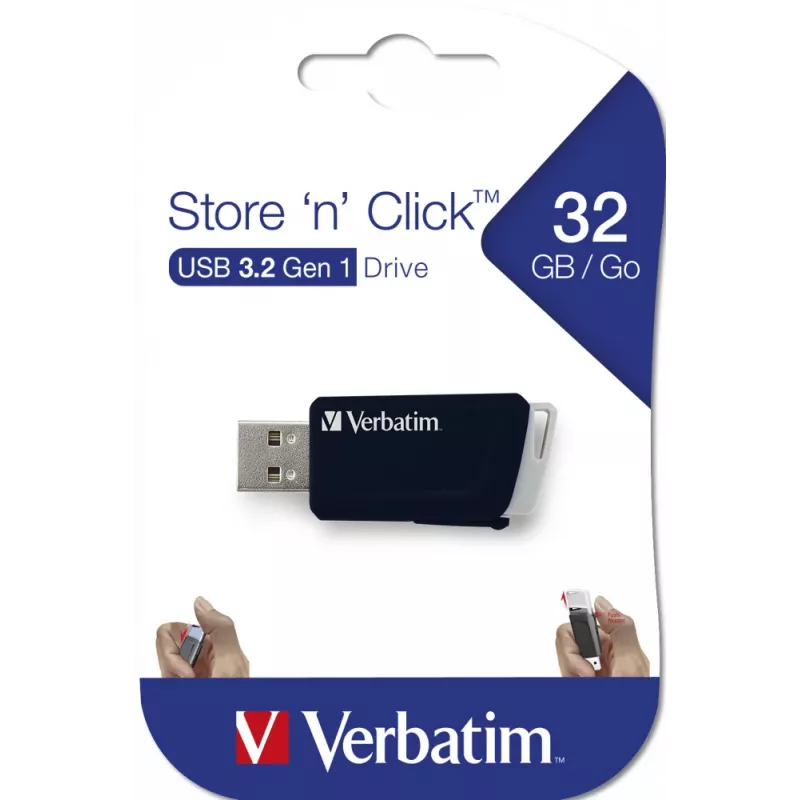 Verbatim Store 'n' Click USB 3.2 Gen 1 32 GB Melns