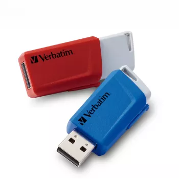 Verbatim Store 'n' Click USB 3.2 Gen 1 zibatmiņa 2x32 GB sarkana/zila